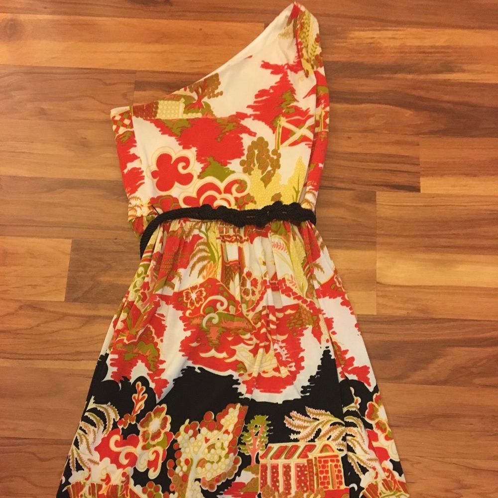Boston Proper Muse one shoulder dress